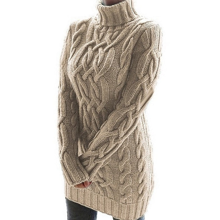 Khaki sweater dress - Elma Boutique