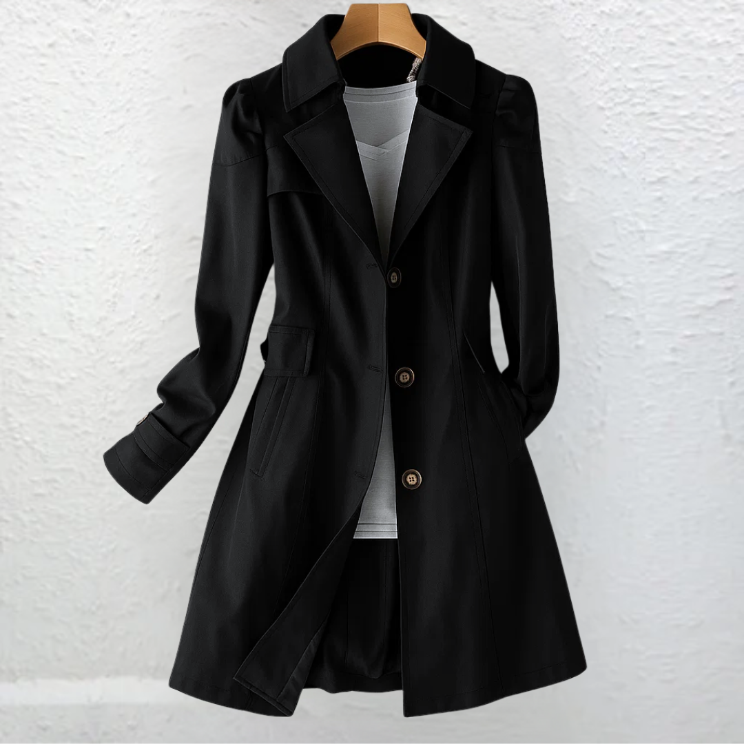 Black trench coat - Elma Boutique
