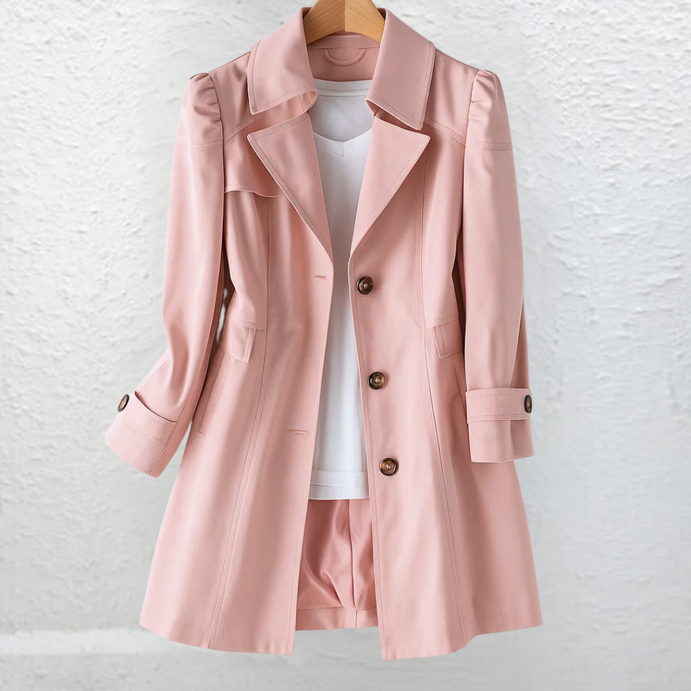 Pink trench coat - Elma Boutique