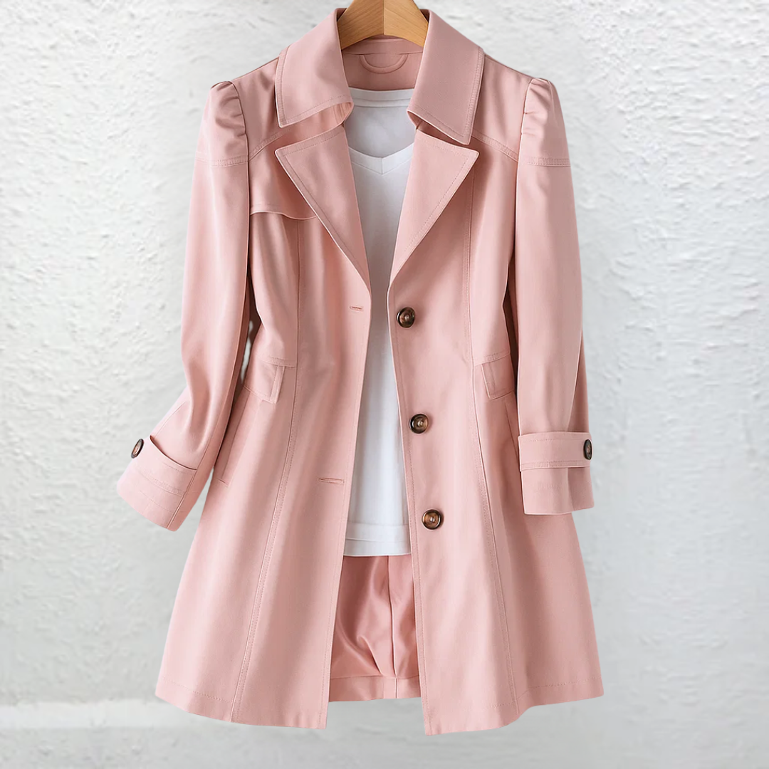 Pink trench coat - Elma Boutique
