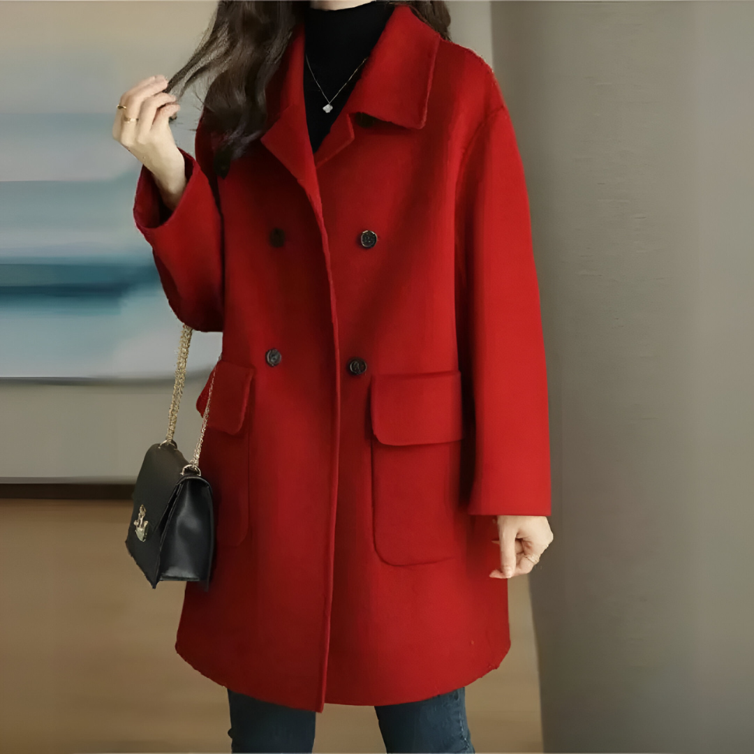Red coat - Elma Boutique