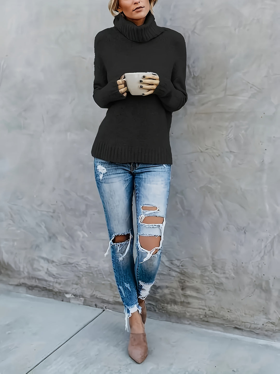 Black Sweater - Elma Boutique