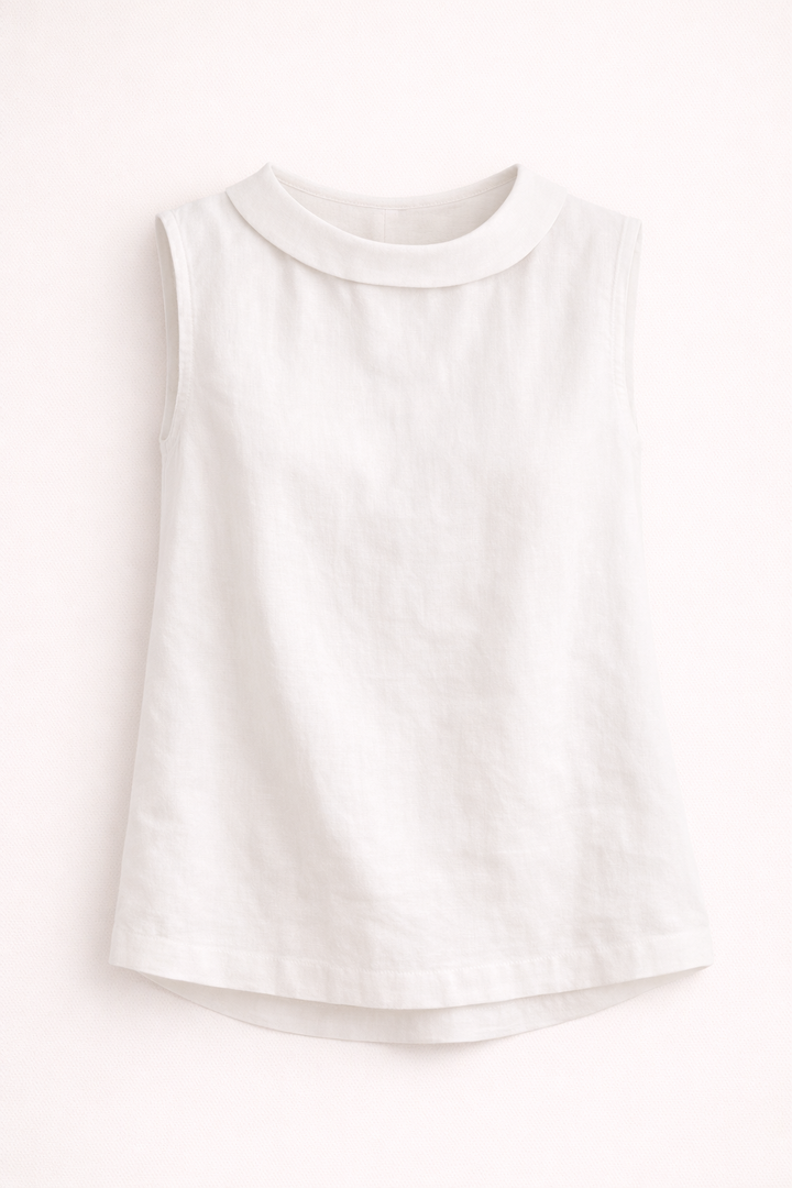 Sleeveless Roll Collar Tank Top for Women