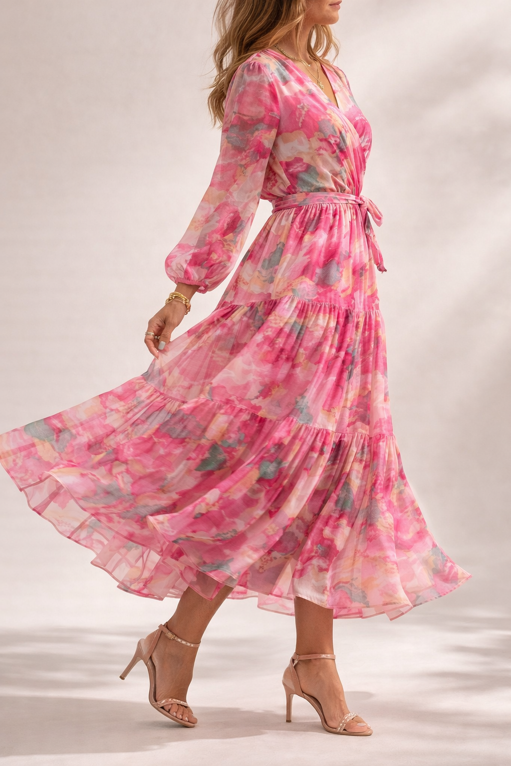 Floral Flowing Maxi Dress Wedding