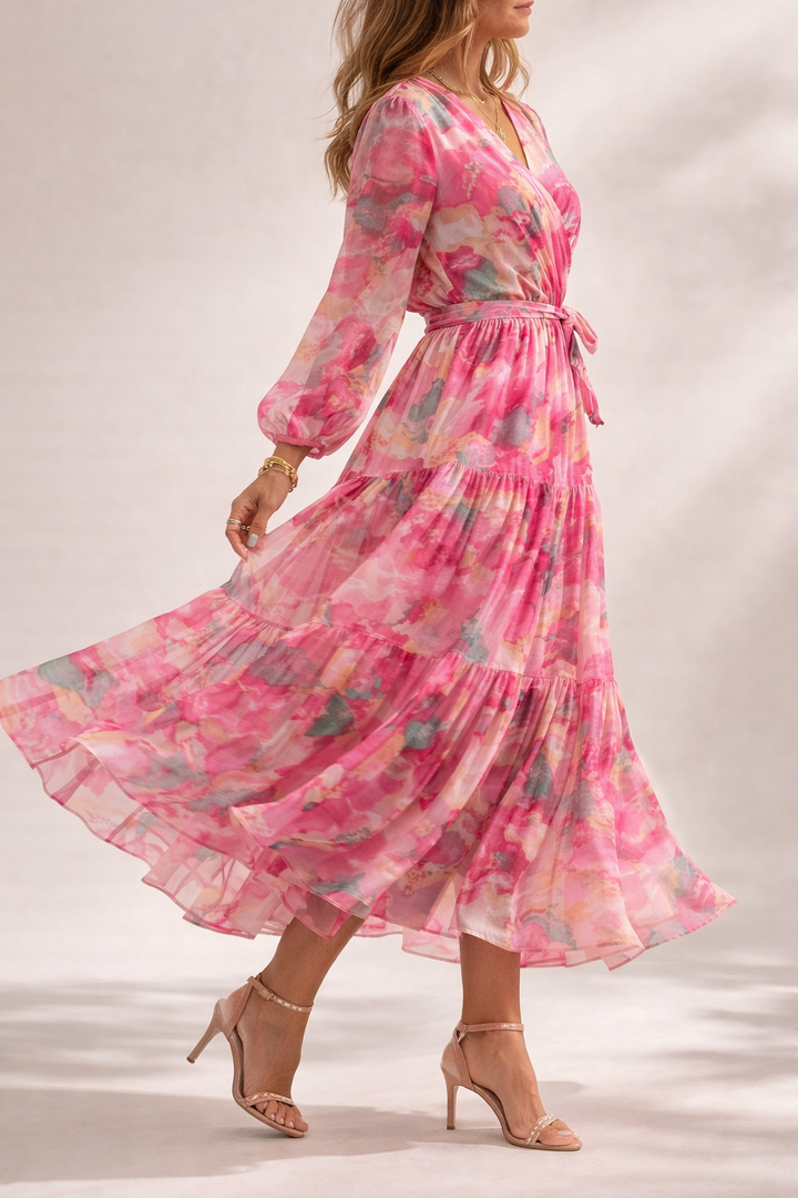 Floral Flowing Maxi Dress Wedding