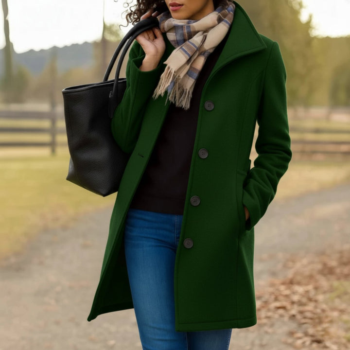 Dark Green coat - Elma Boutique