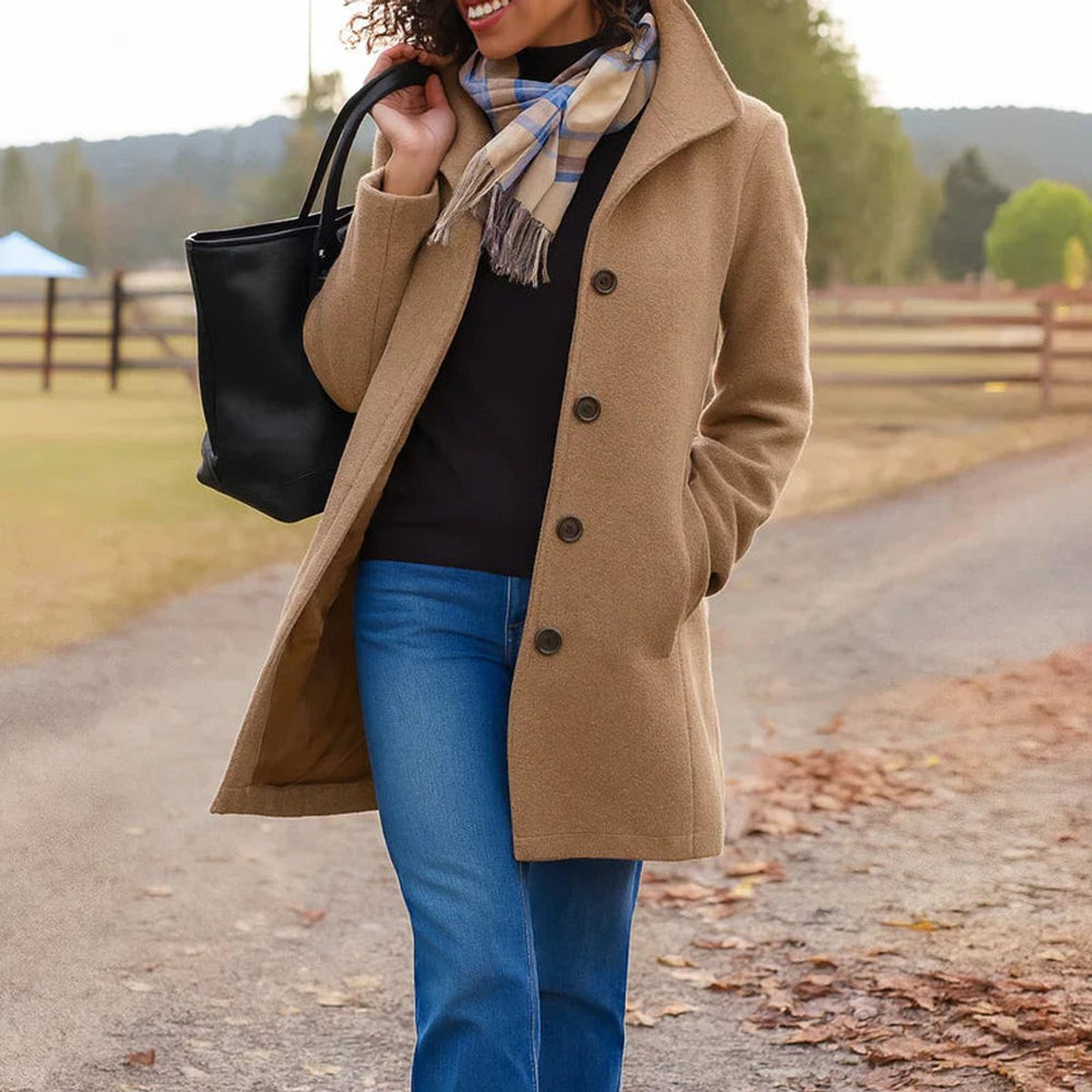 Khaki coat - Elma Boutique