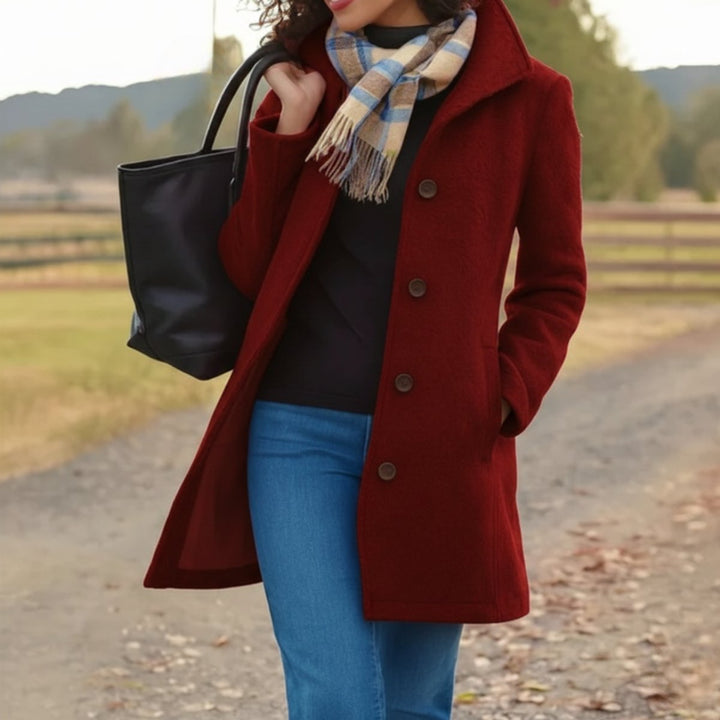 Red coat - Elma Boutique