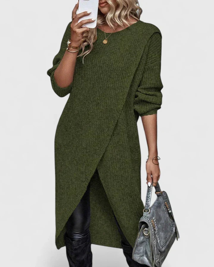 Green sweater dress - Elma Boutique