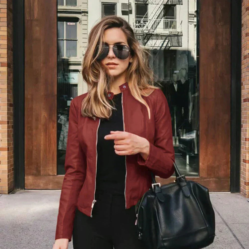 Burgundy jacket - Elma Boutique