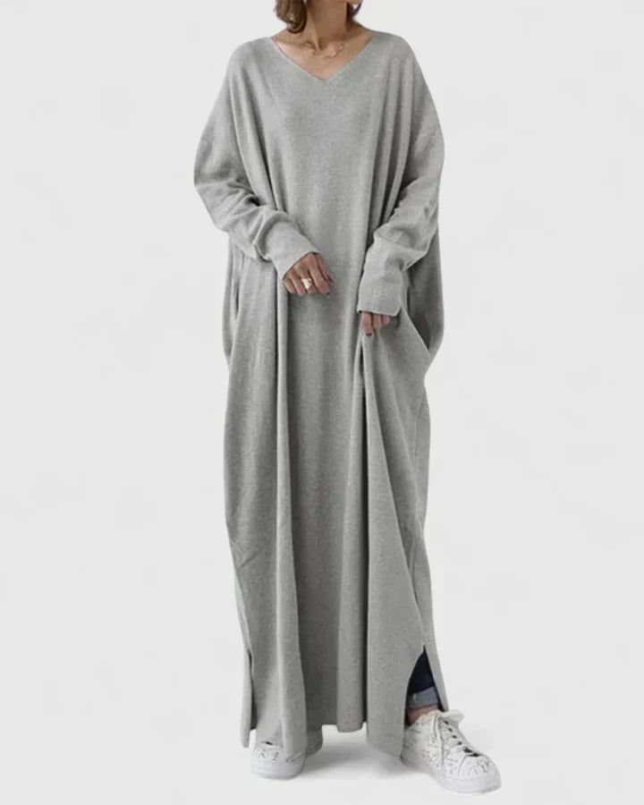 Gray sweater dress - Elma Boutique