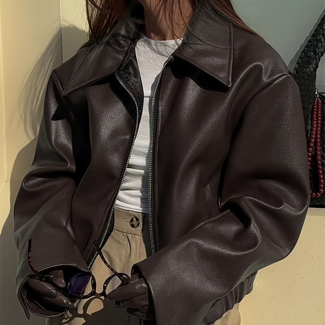 Dark Brown jacket - Elma Boutique