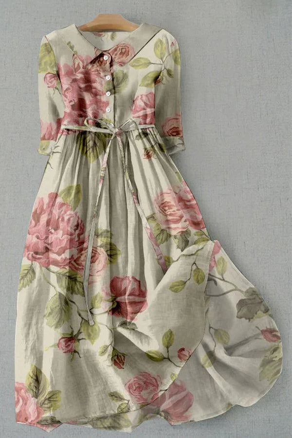 Colette - Vintage Floral Print Dress