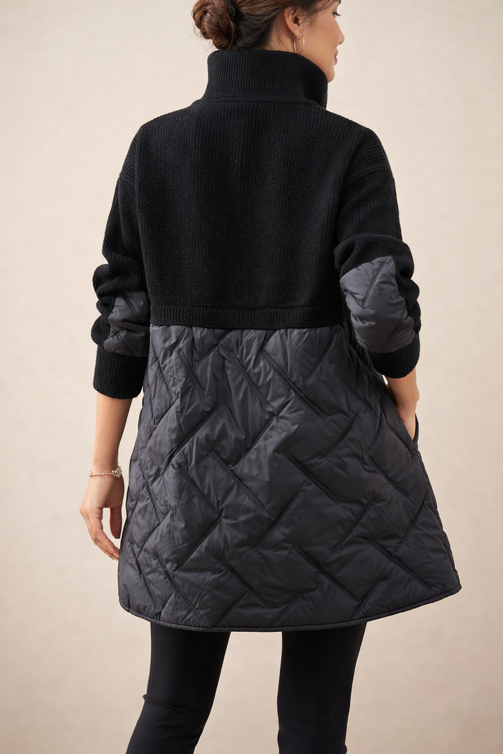 Stylish Comfortable Long Zip Up Coat