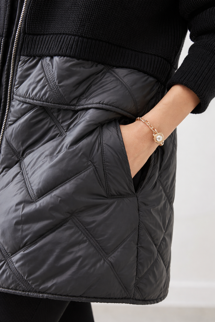 Stylish Comfortable Long Zip Up Coat