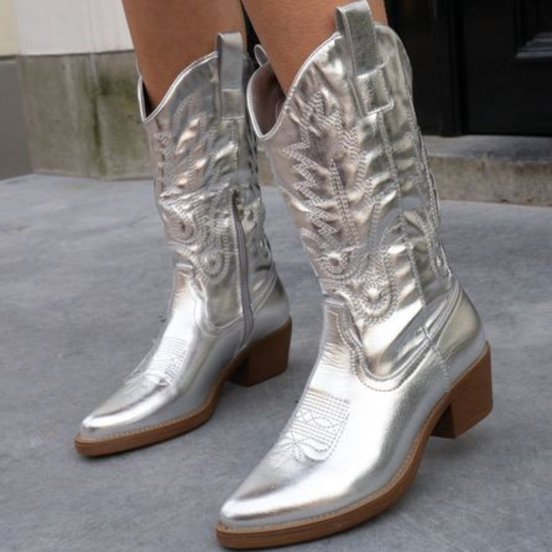 Silver boots - Elma Boutique
