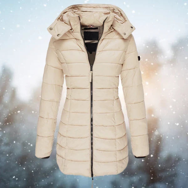 Khaki down jacket - Elma Boutique