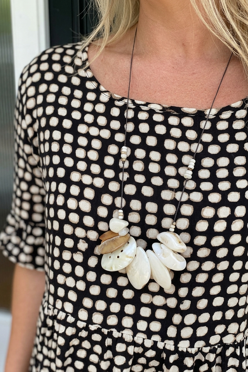 Relaxed Tiered Midi Dress with Short Sleeves