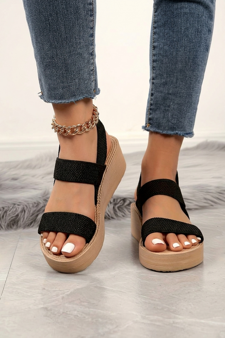 Cross Lace Sandals with Adjustable Fit and Open Toe for Women