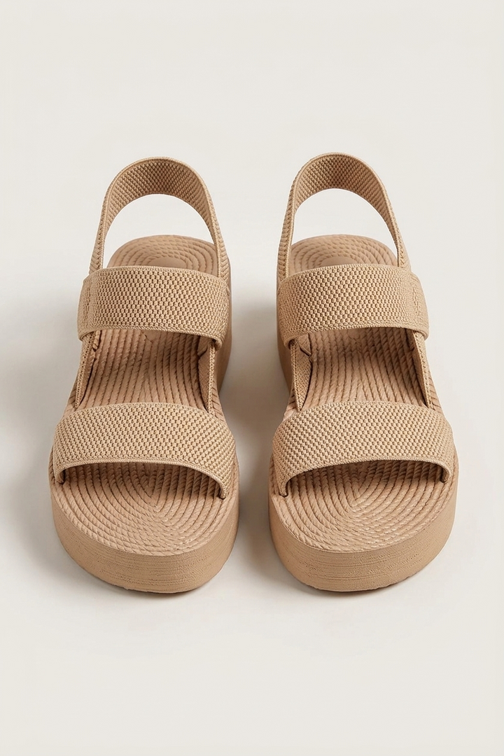 Cross Lace Sandals with Adjustable Fit and Open Toe for Women