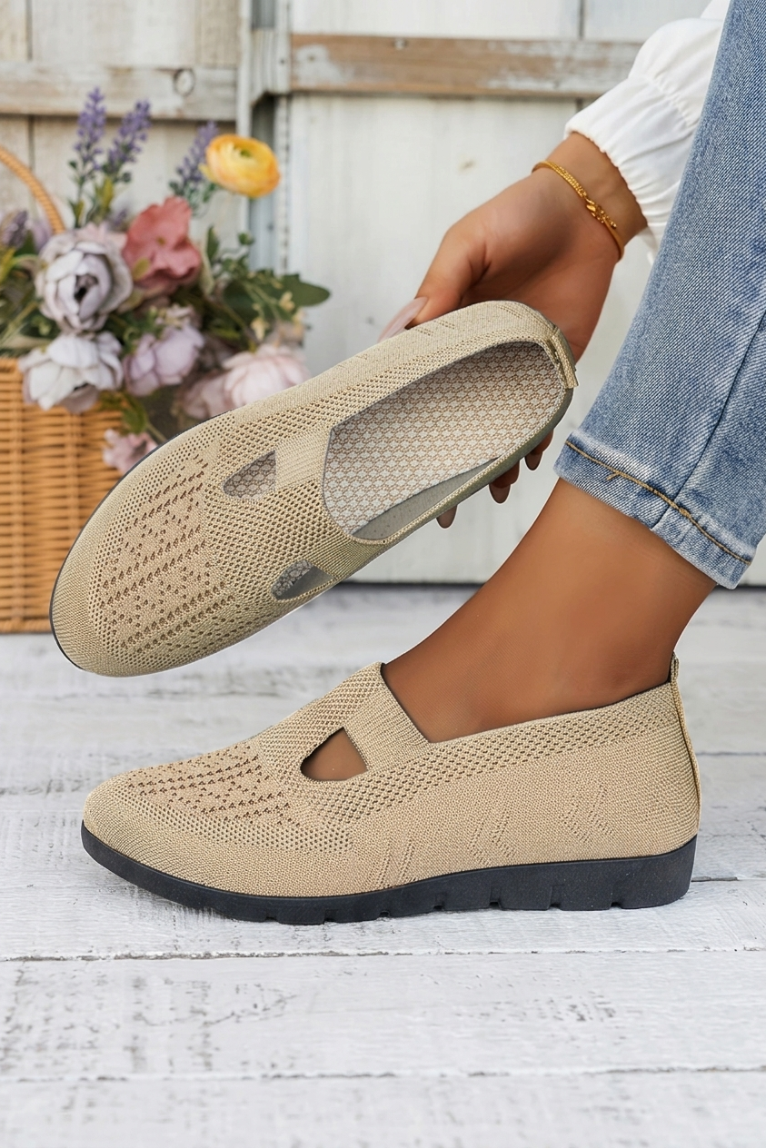 Casual Slip On Sneakers with Breathable Fabric and Comfort Sole for Women