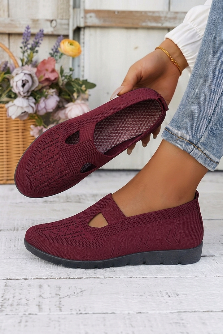 Casual Slip On Sneakers with Breathable Fabric and Comfort Sole for Women