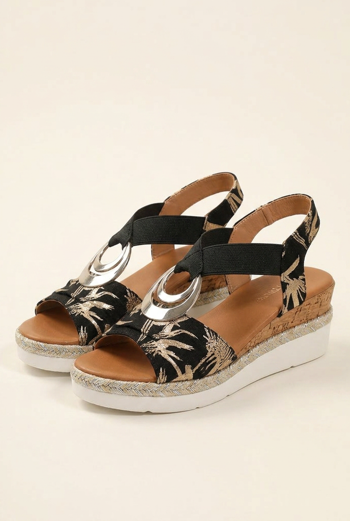 Summer Jute Rope Beach Sandals with Roman Style and Platform Sole for Vacation