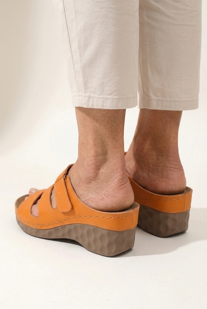 Summer High Heel Wedge Sandals with Open Toe and Adjustable Strap for Women