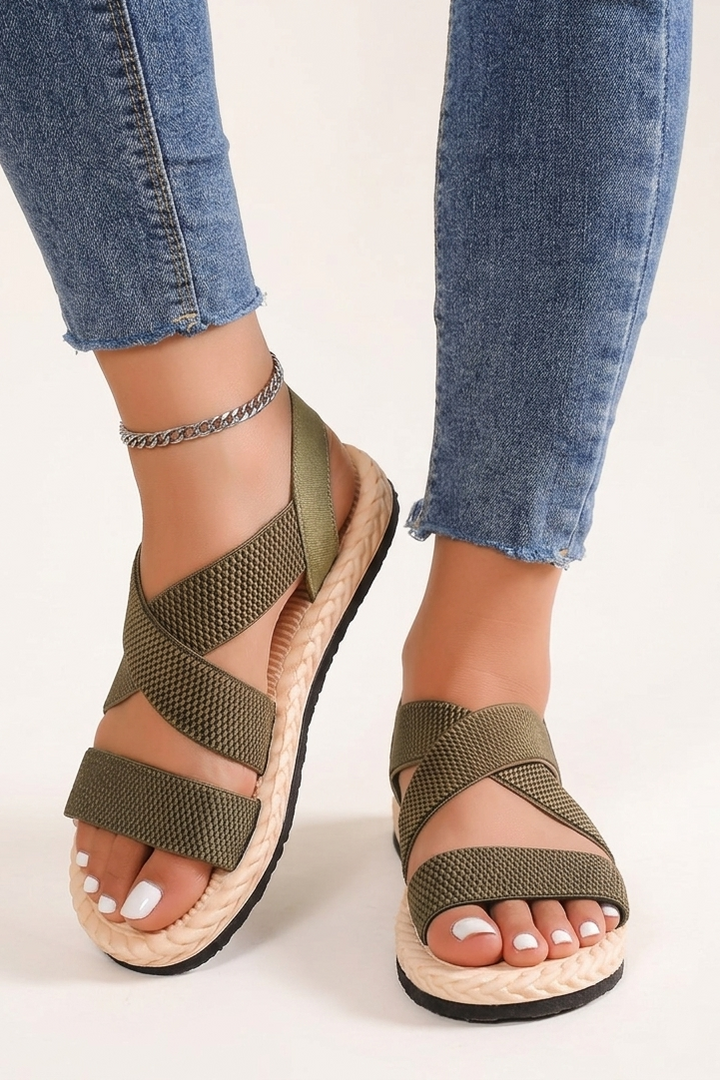 Summer Sport Sandals with Soft Sole, Ankle Strap and Slip On Fit for Women