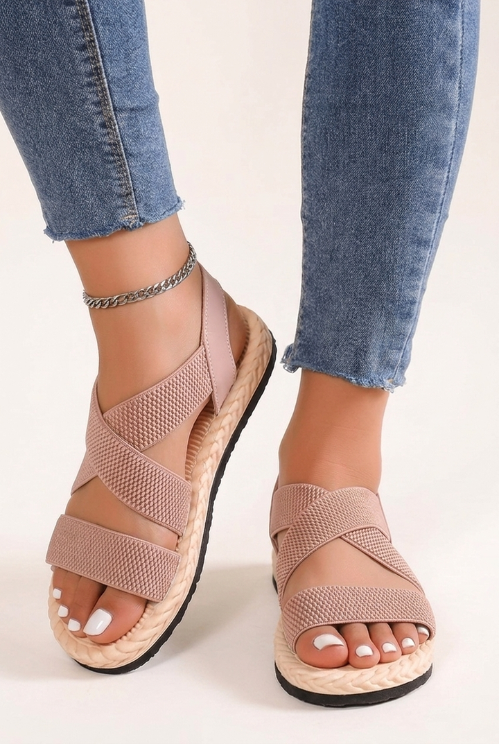 Summer Sport Sandals with Soft Sole, Ankle Strap and Slip On Fit for Women