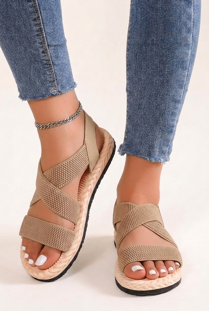 Summer Sport Sandals with Soft Sole, Ankle Strap and Slip On Fit for Women