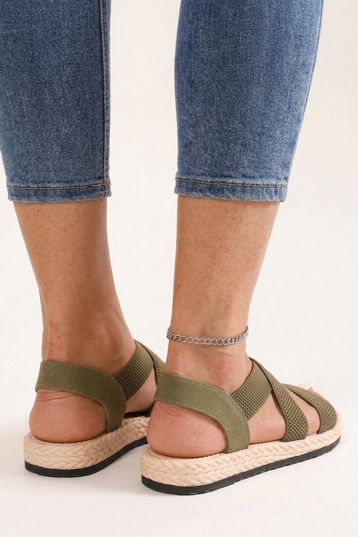Summer Sport Sandals with Soft Sole, Ankle Strap and Slip On Fit for Women
