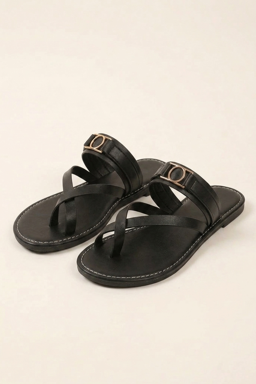 Flat Flip Flops with Toe Separator and Open Toe for Beach Women