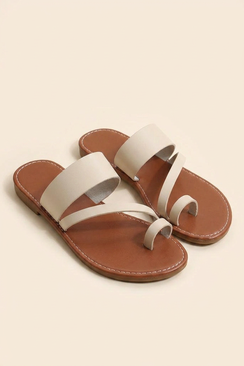 Open Toe Slide Sandals with Strappy Back for Casual and Formal Women