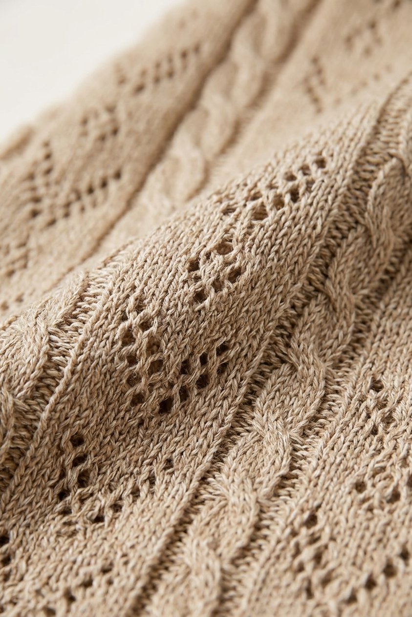 Open Knit Cardigan with Semi Sheer Design for Spring and Summer Women
