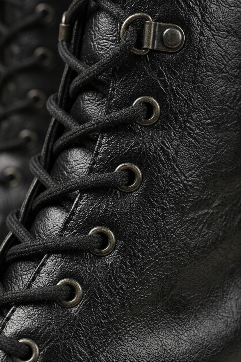 Lace Up Mid Calf Boots with Chunky Block Heel for Women