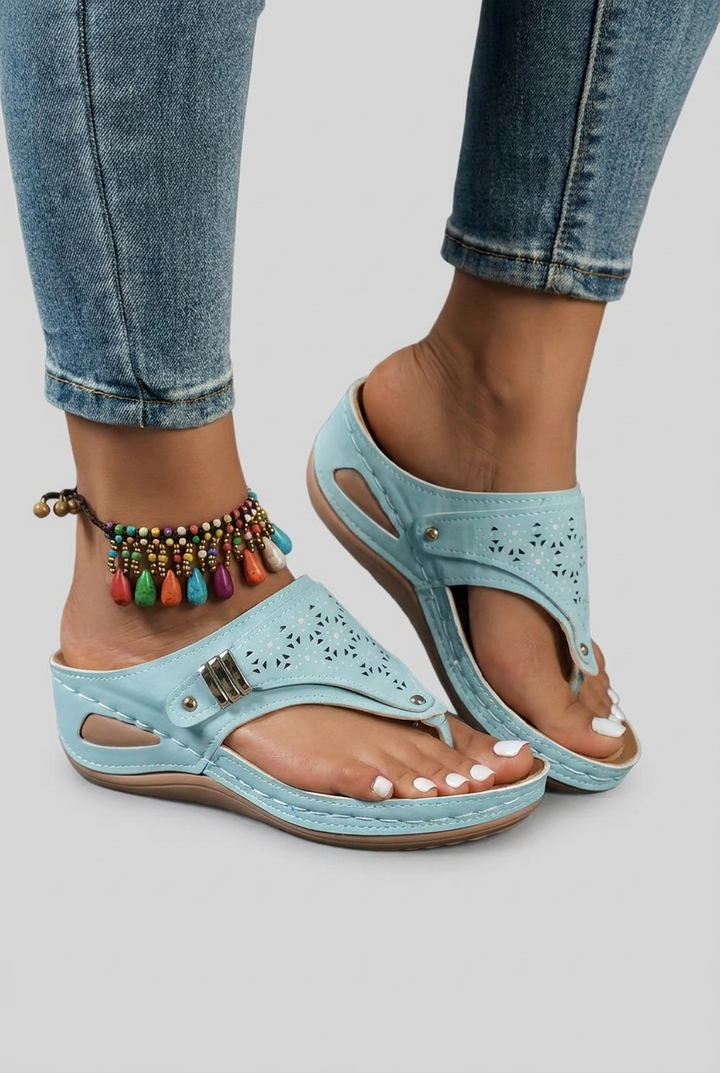 Talia - Orthopedic Wedge Flip Flops