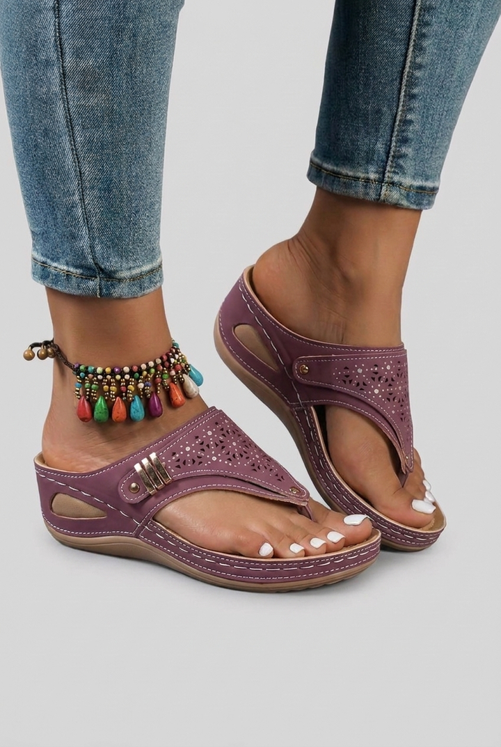 Talia - Orthopedic Wedge Flip Flops