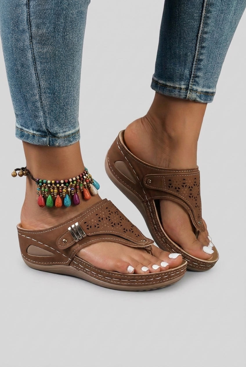 Talia - Orthopedic Wedge Flip Flops