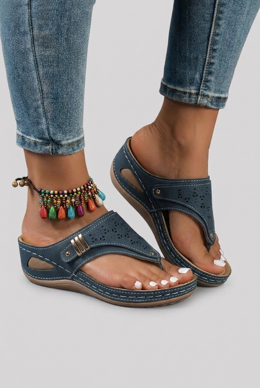 Talia - Orthopedic Wedge Flip Flops