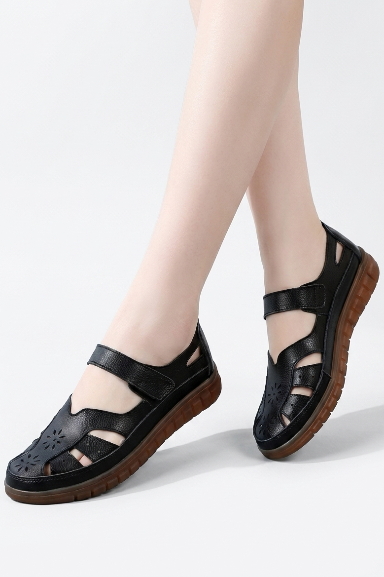 Greta - Orthopedic Leather Clogs