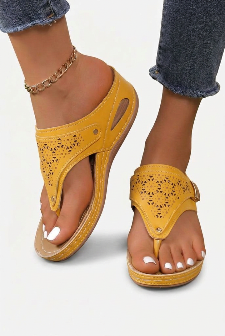 Isabel - Wedge Heel Flip Flops