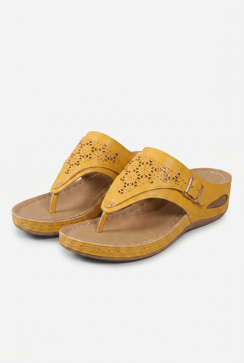 Isabel - Wedge Heel Flip Flops
