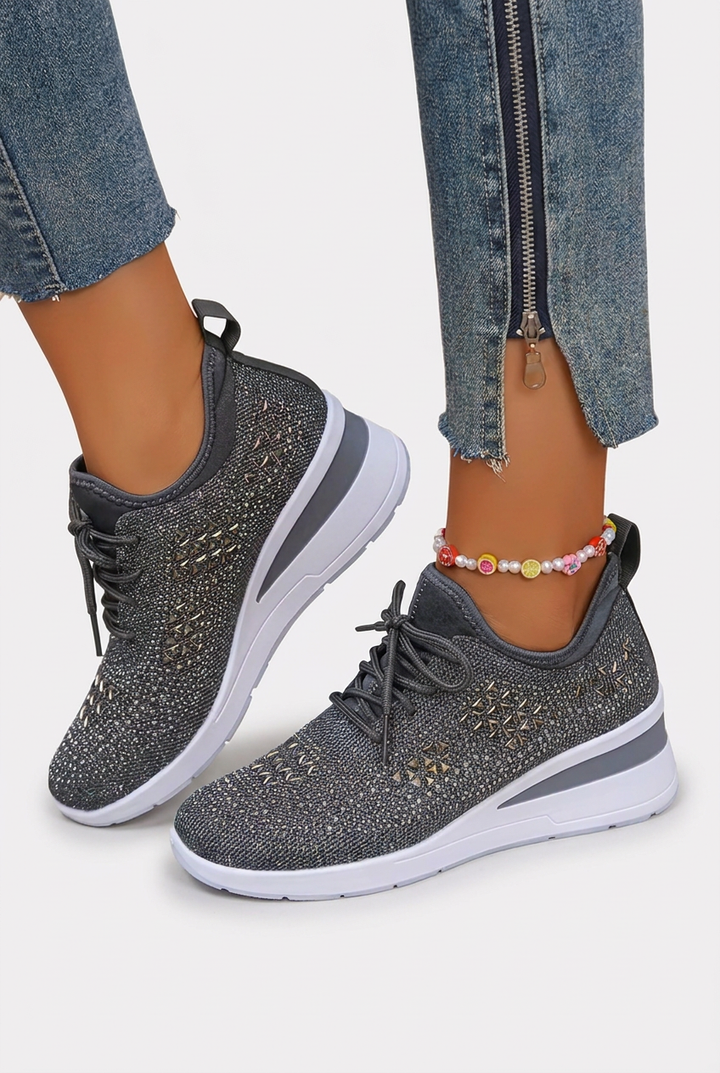 Gia - Glitter Platform Sneakers