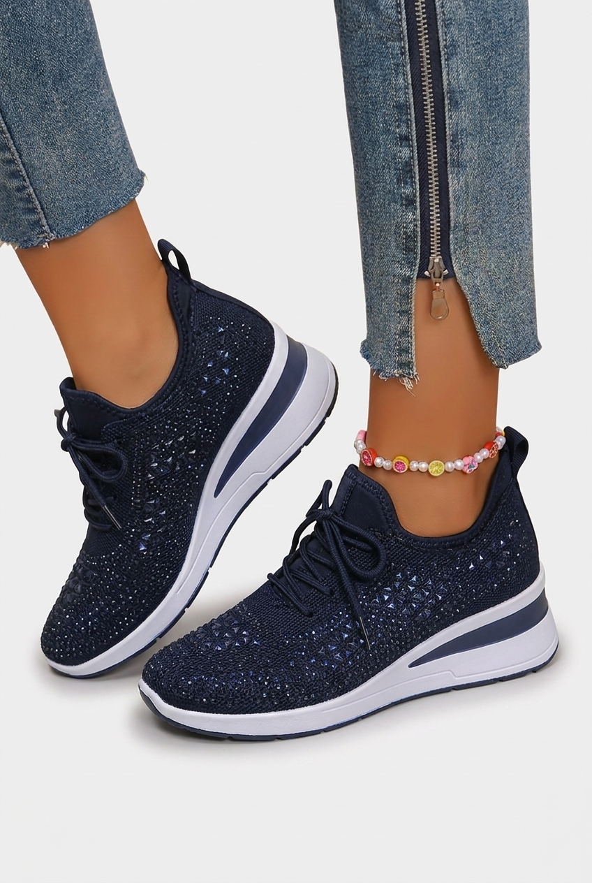 Gia - Glitter Platform Sneakers