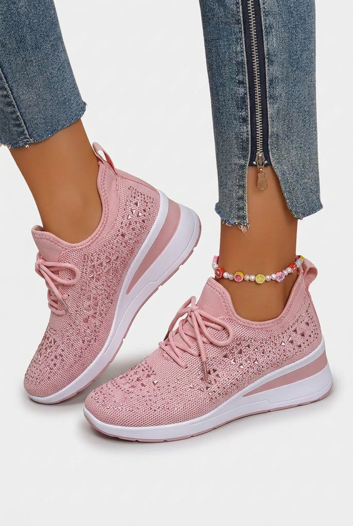 Gia - Glitter Platform Sneakers