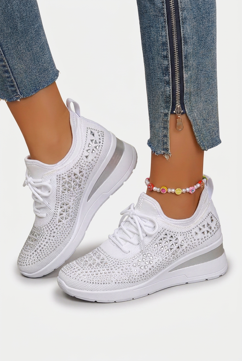 Gia - Glitter Platform Sneakers