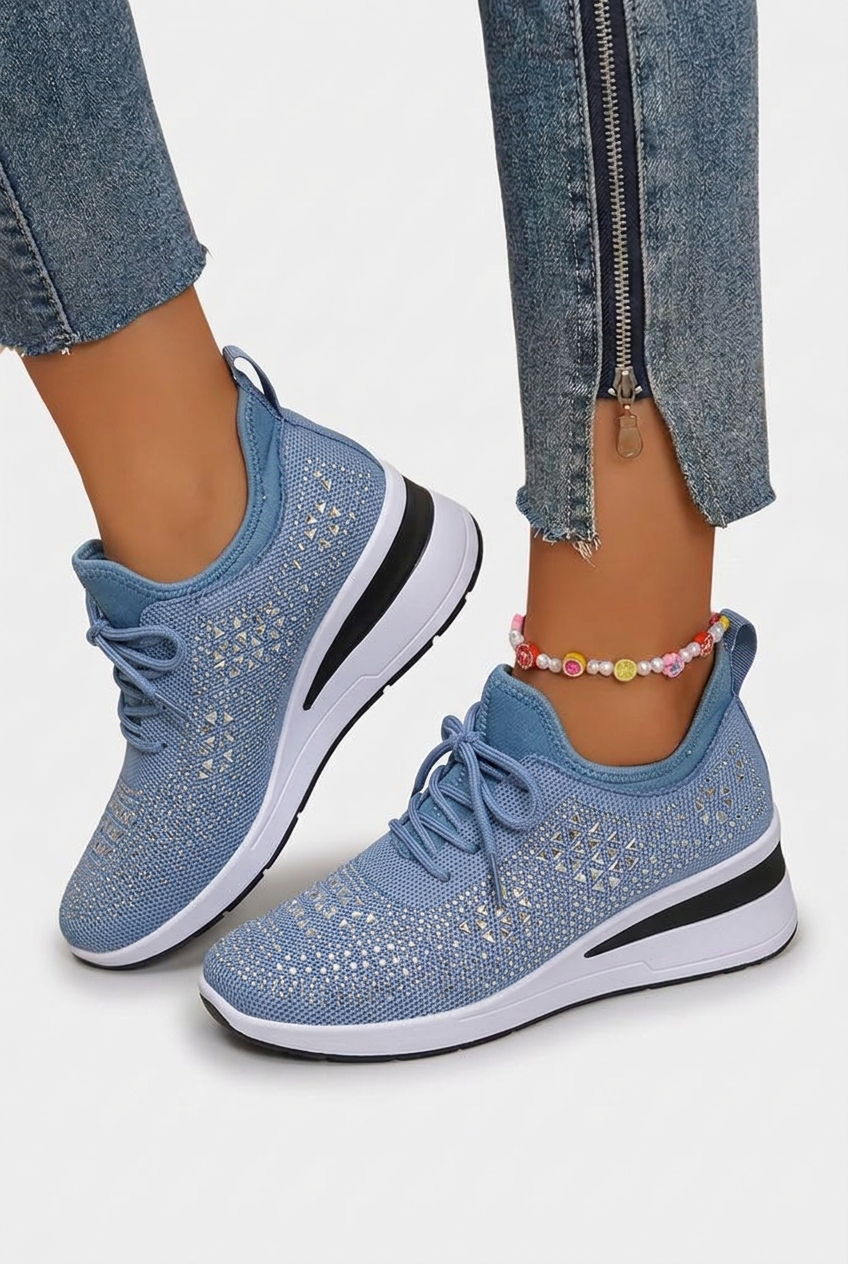 Gia - Glitter Platform Sneakers
