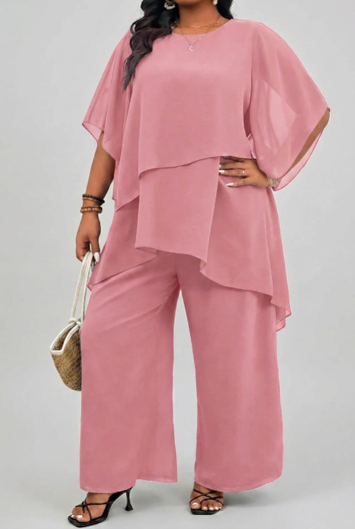 Odette - Plus Size Top and Pants Set
