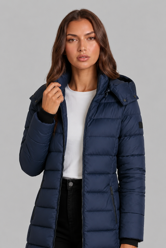 Puffer coat detail - Elma Boutique
